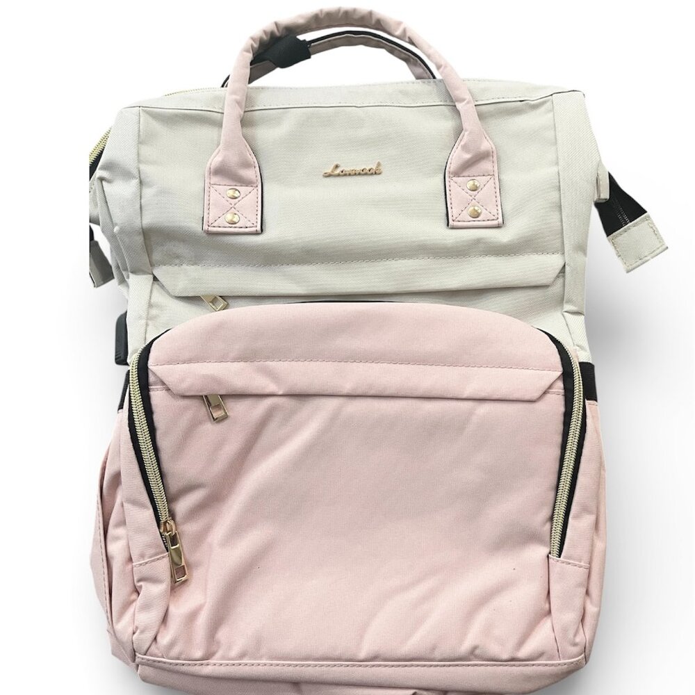 NWT Lovevook Blush Pink Backpack USB Charging Port